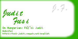 judit fusi business card